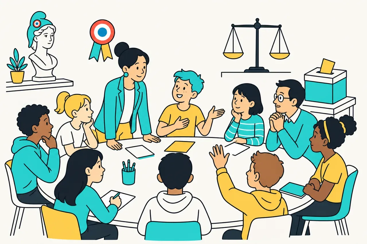 1 image, 1 débat, illustration Mission 6e