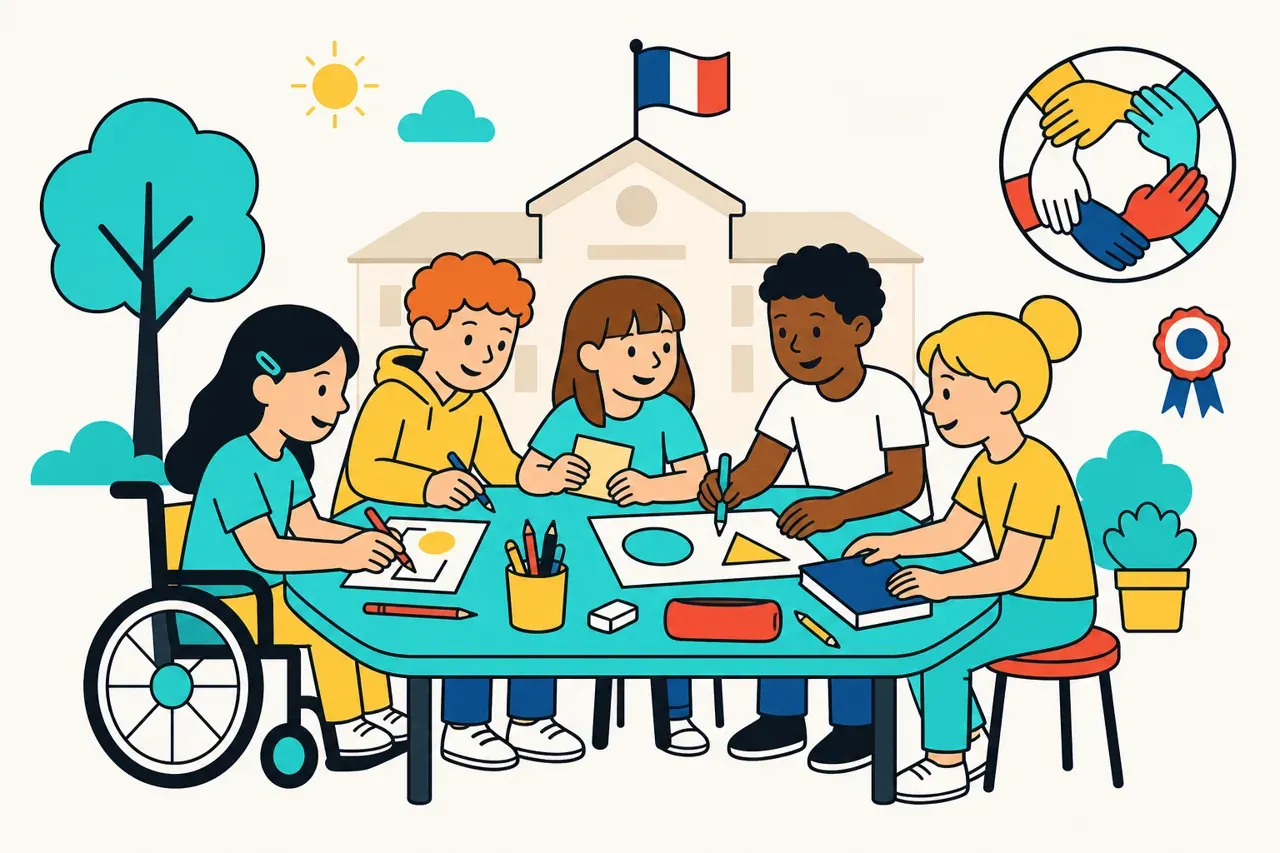 Principes de l’école laïque, illustration Mission 6e