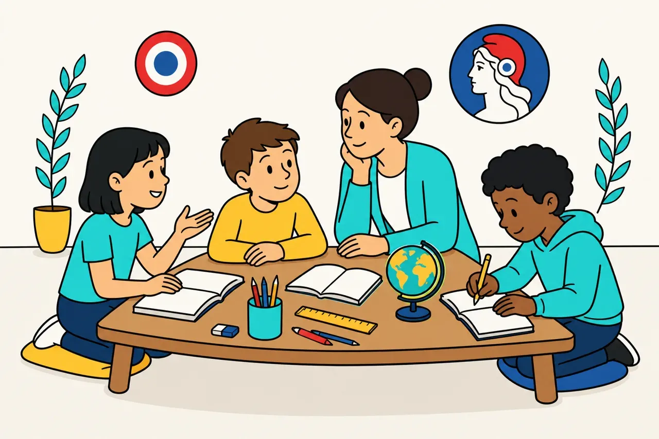 Aider pour les devoirs, illustration Mission 6e