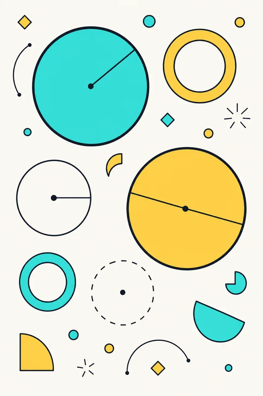 Cercle et disque, illustration Mission 6e