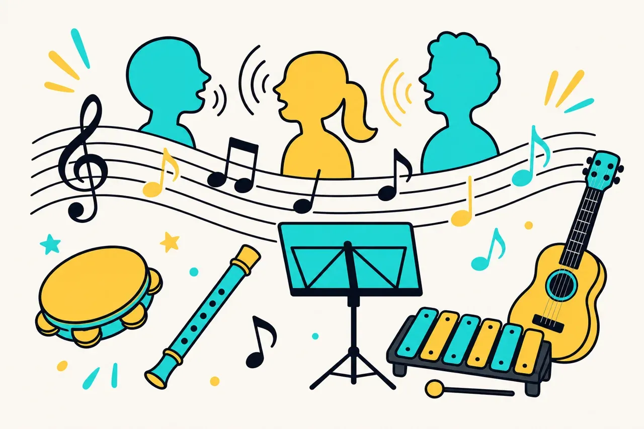 Chanter et interpréter un répertoire varié, illustration Mission 6e