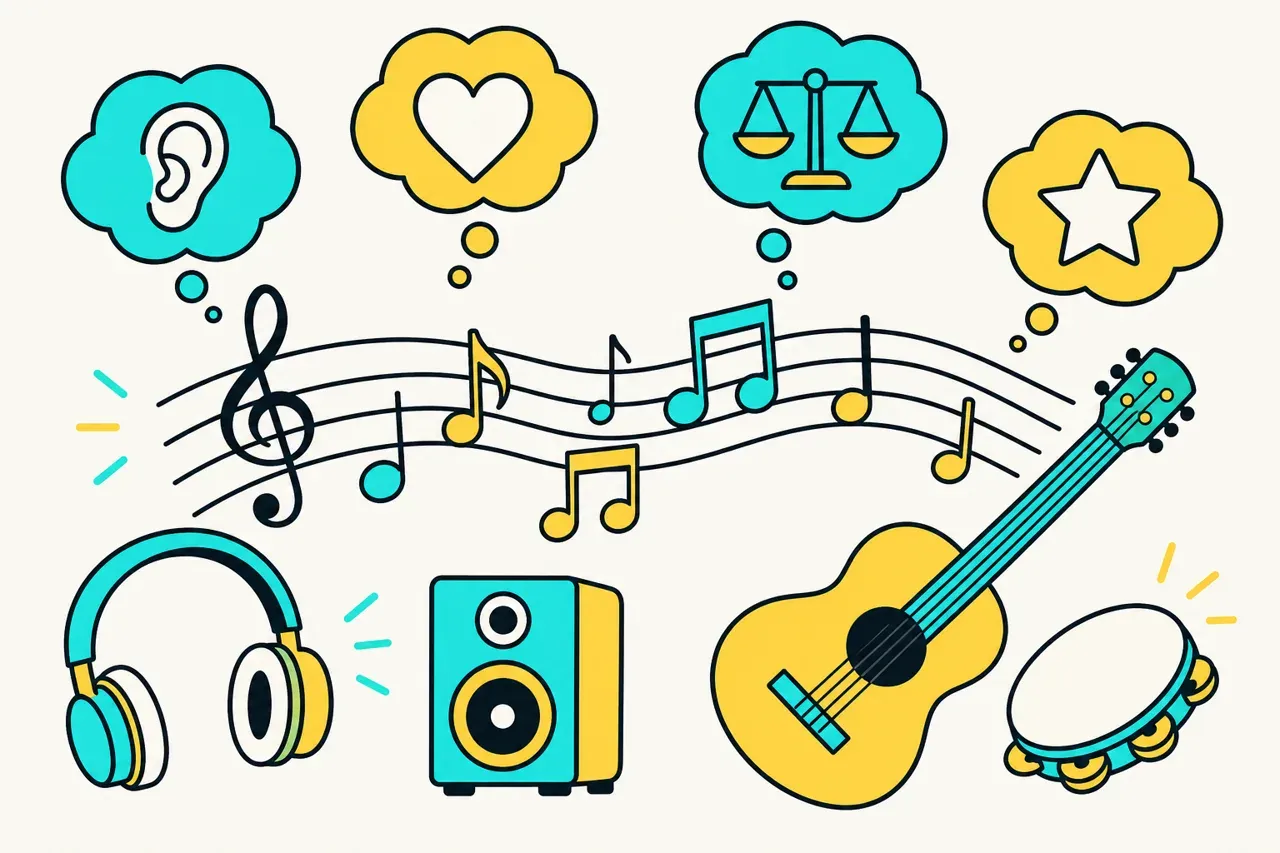 Argumenter un jugement sur une musique, illustration Mission 6e