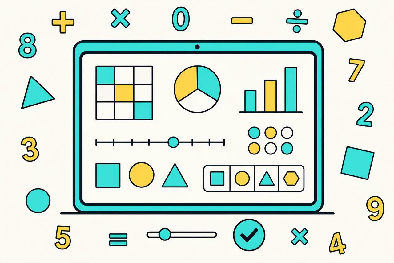 Exercices de maths en ligne, illustration Mission 6e
