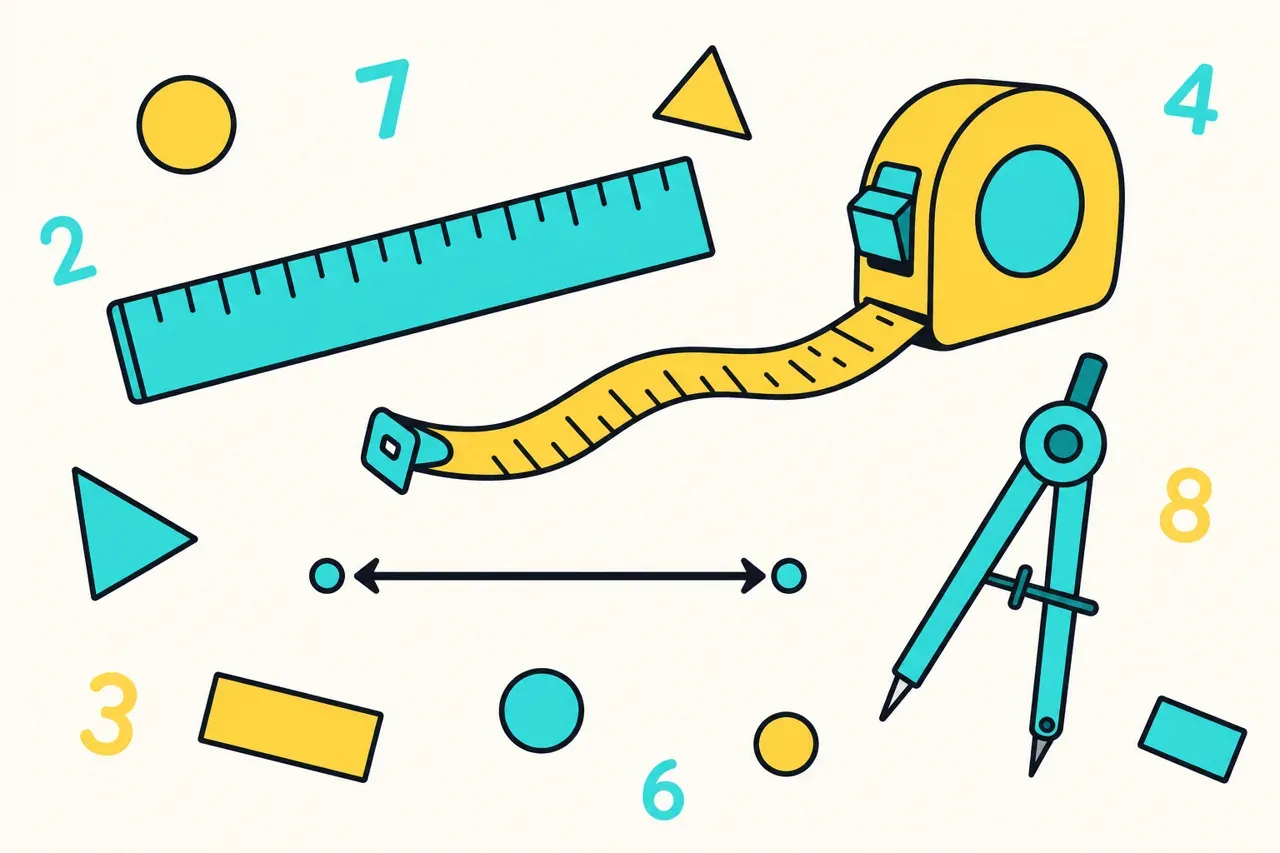 Exercices sur les mesures de longueur, illustration Mission 6e