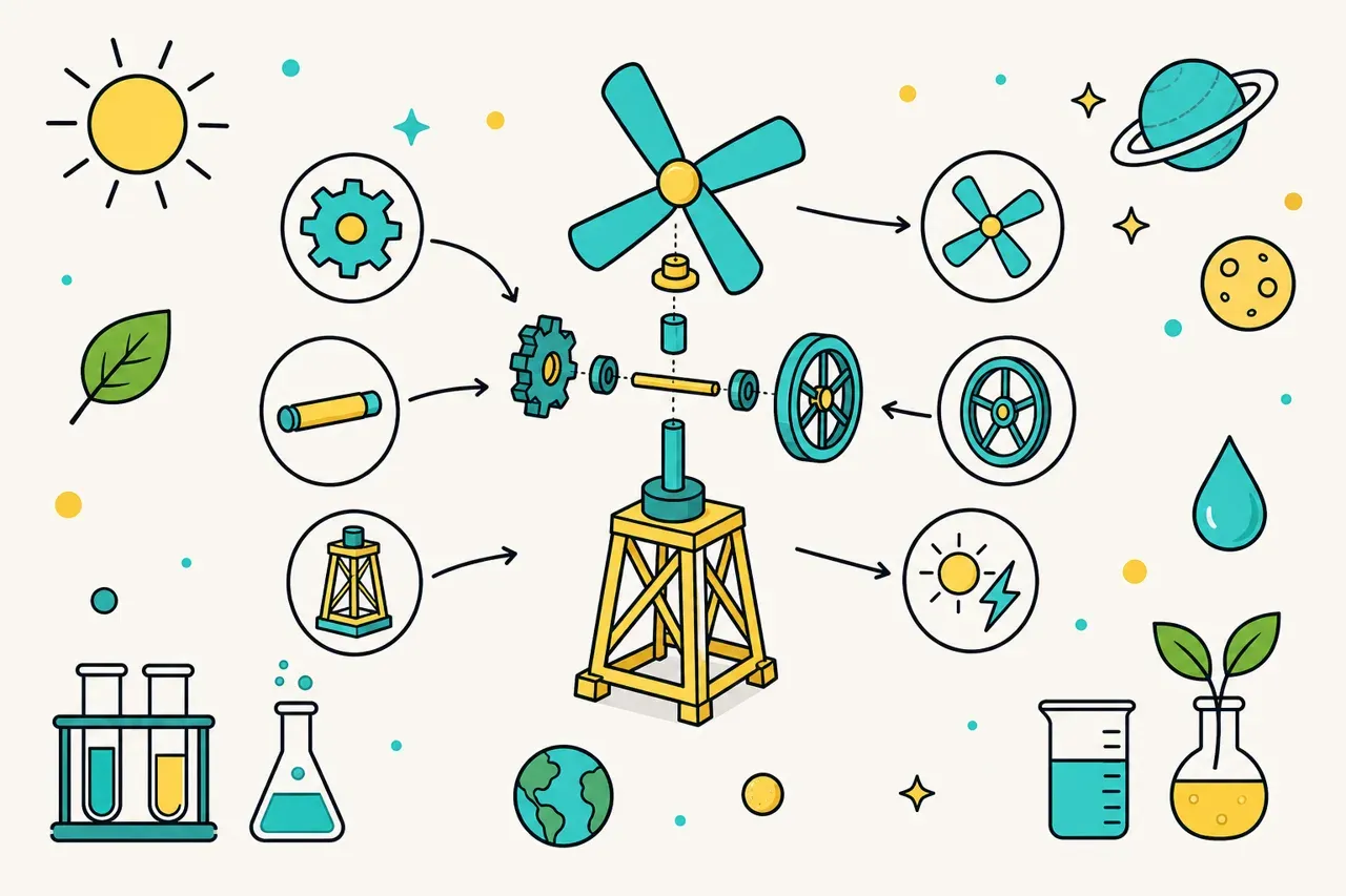 Fonctions techniques, solutions technologiques et représentation des objets, illustration Mission 6e
