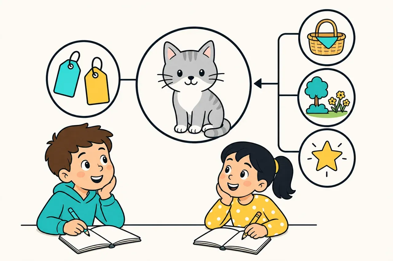 Les expansions du nom : l'adjectif épithète et le groupe nominal prépositionnel — illustration Mission 6e