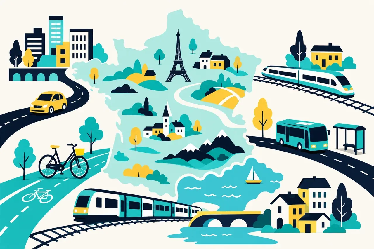Se déplacer au quotidien en France — illustration Mission 6e