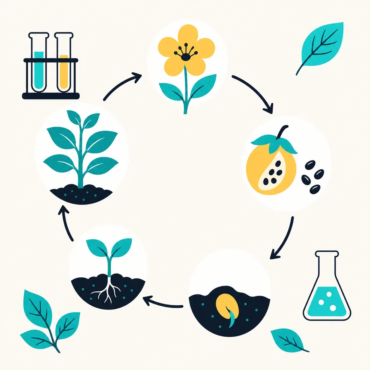 Les cycles de vie des êtres vivants — illustration Mission 6e