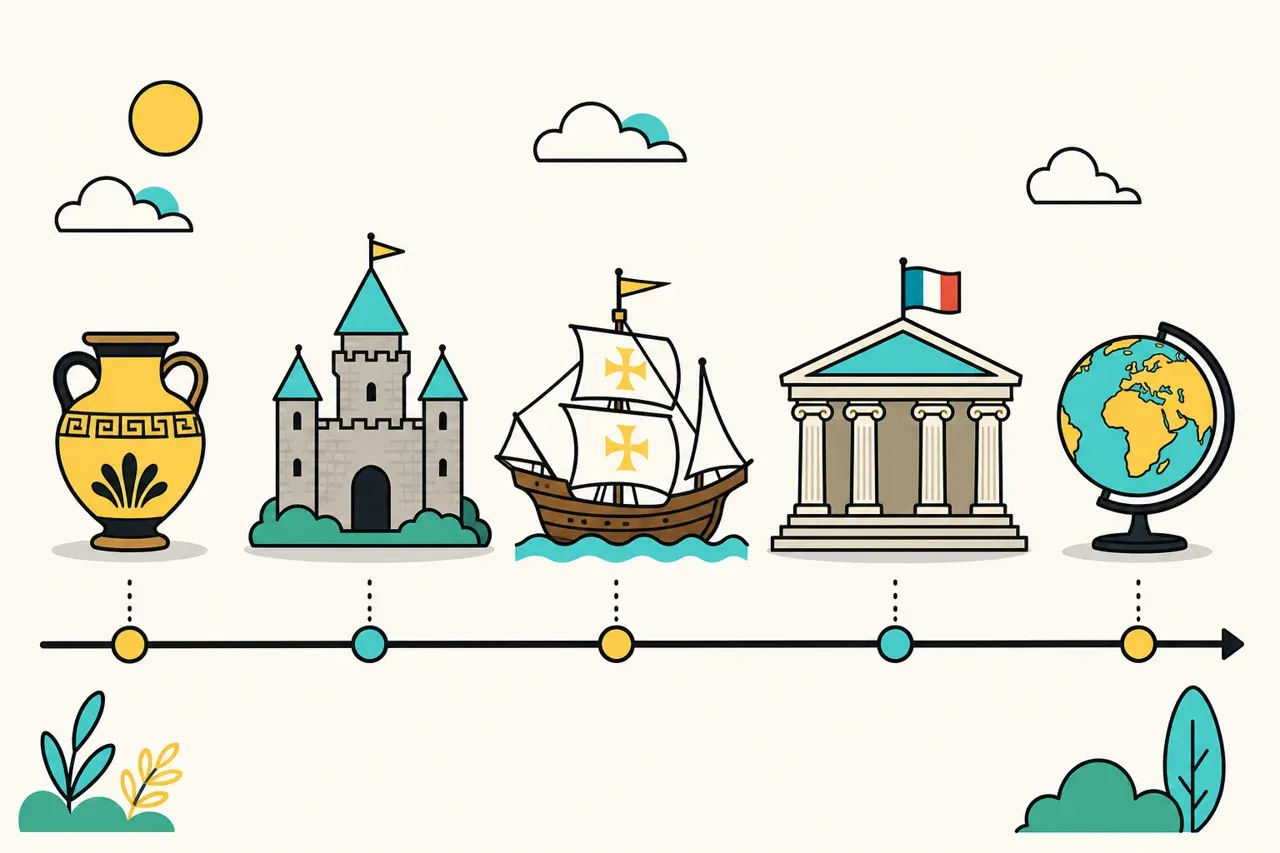 Histoire - Nouveau programme, illustration Mission 6e