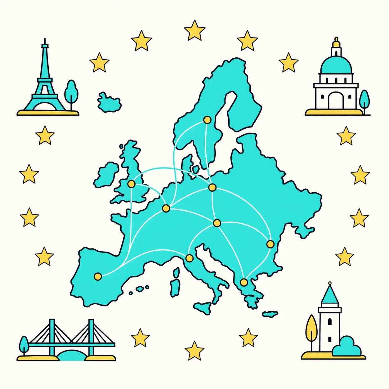 L'Europe et l'Union européenne, illustration Mission 6e