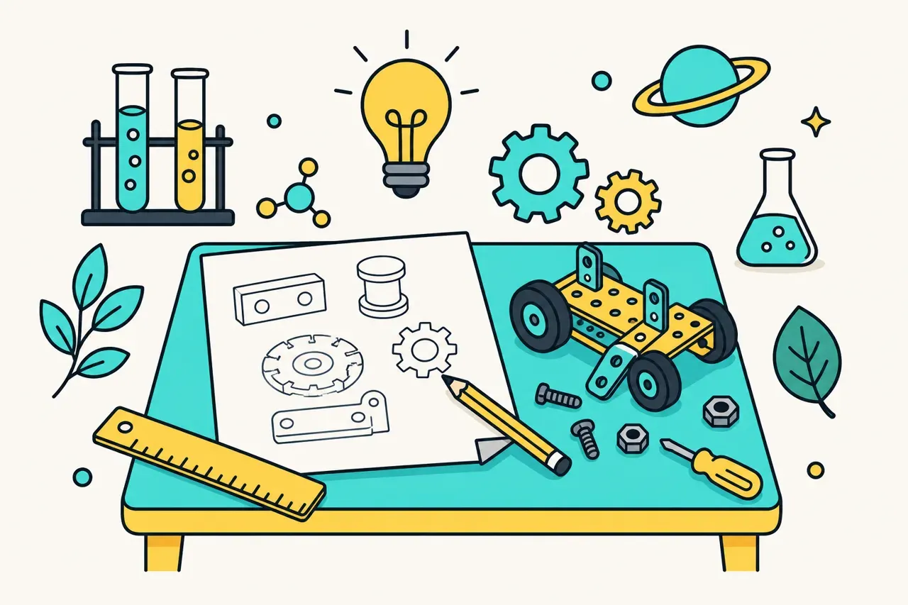 La conception et la réalisation d'un objet technique, illustration Mission 6e