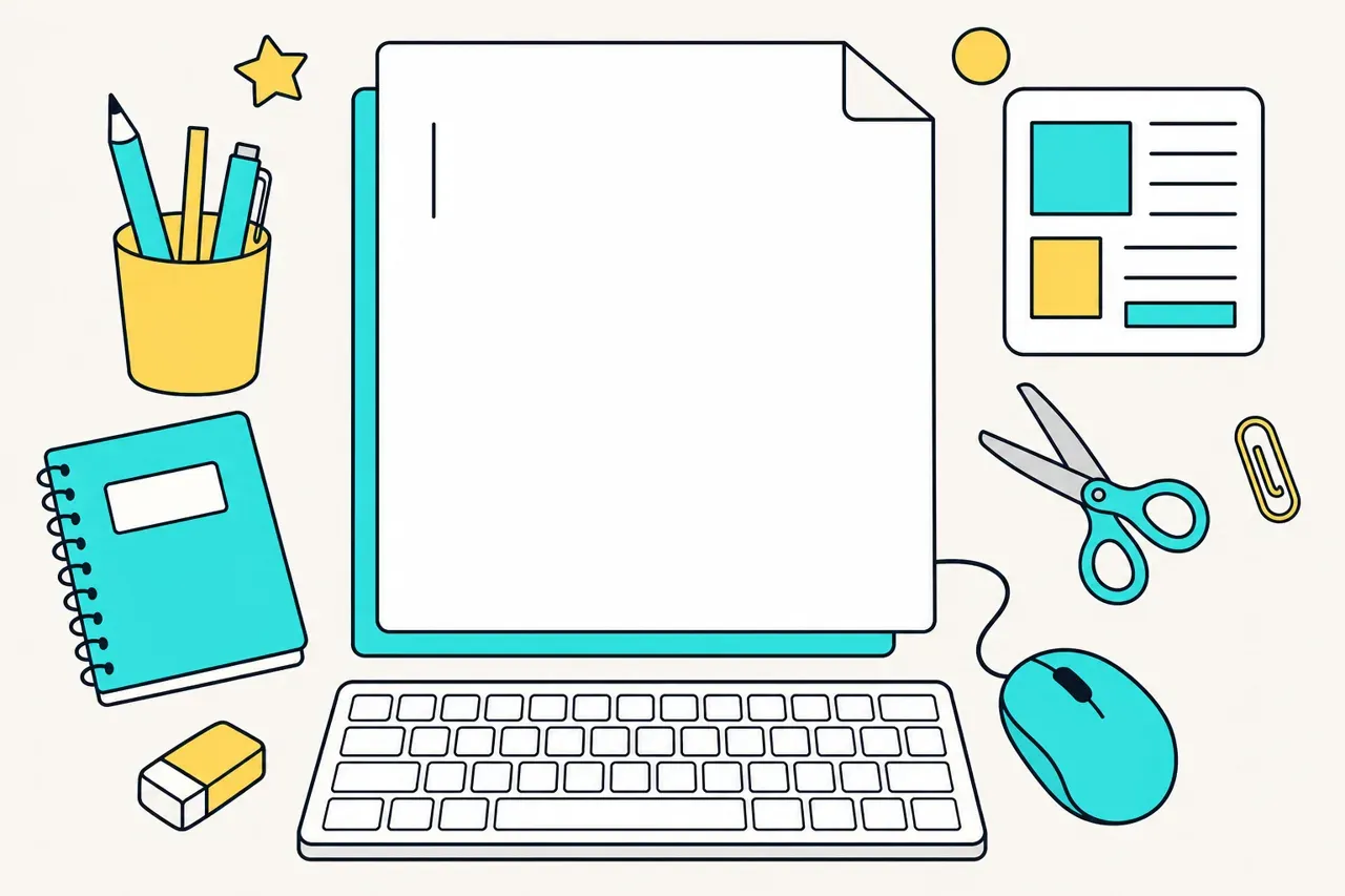 Le traitement de texte, illustration Mission 6e