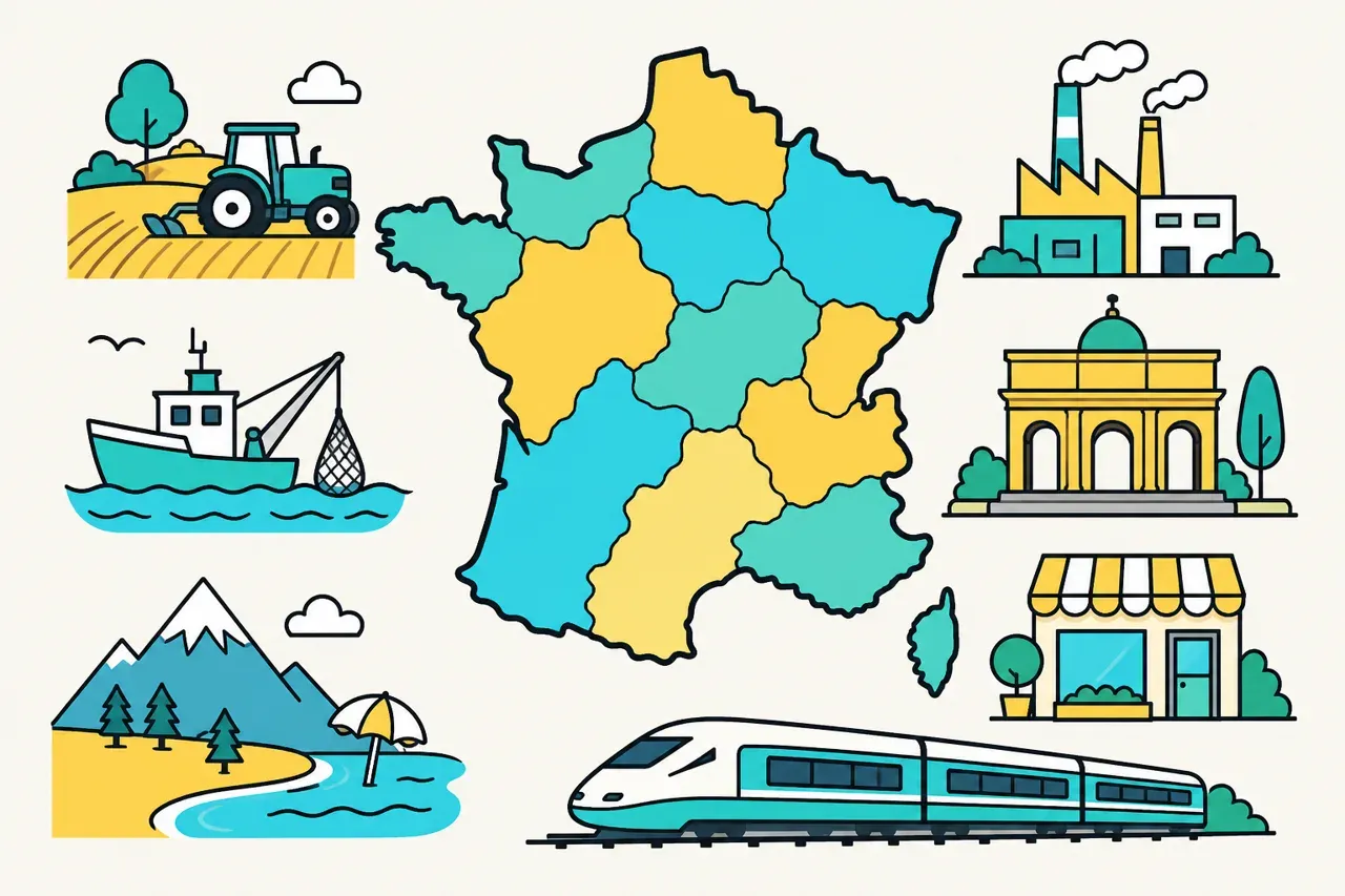Les activités en france, illustration Mission 6e