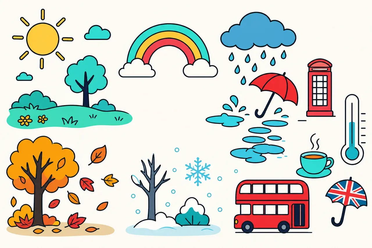 Le temps qu'il fait et les saisons — illustration Mission 6e