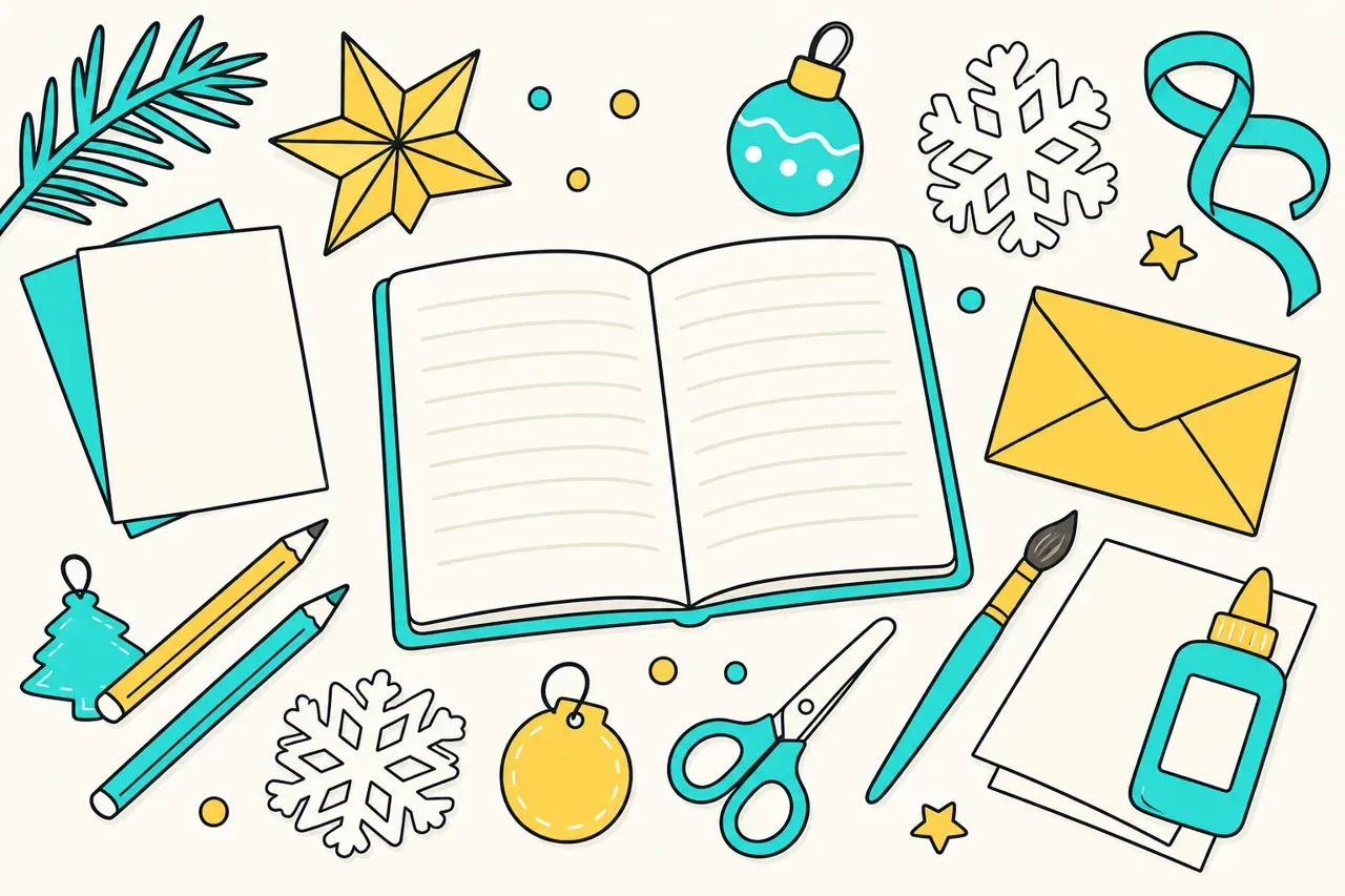 Activités et poésies de Noël, illustration Mission 6e
