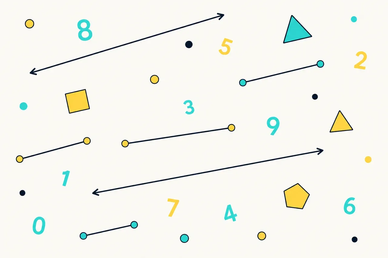 Points, segments et droites, illustration Mission 6e