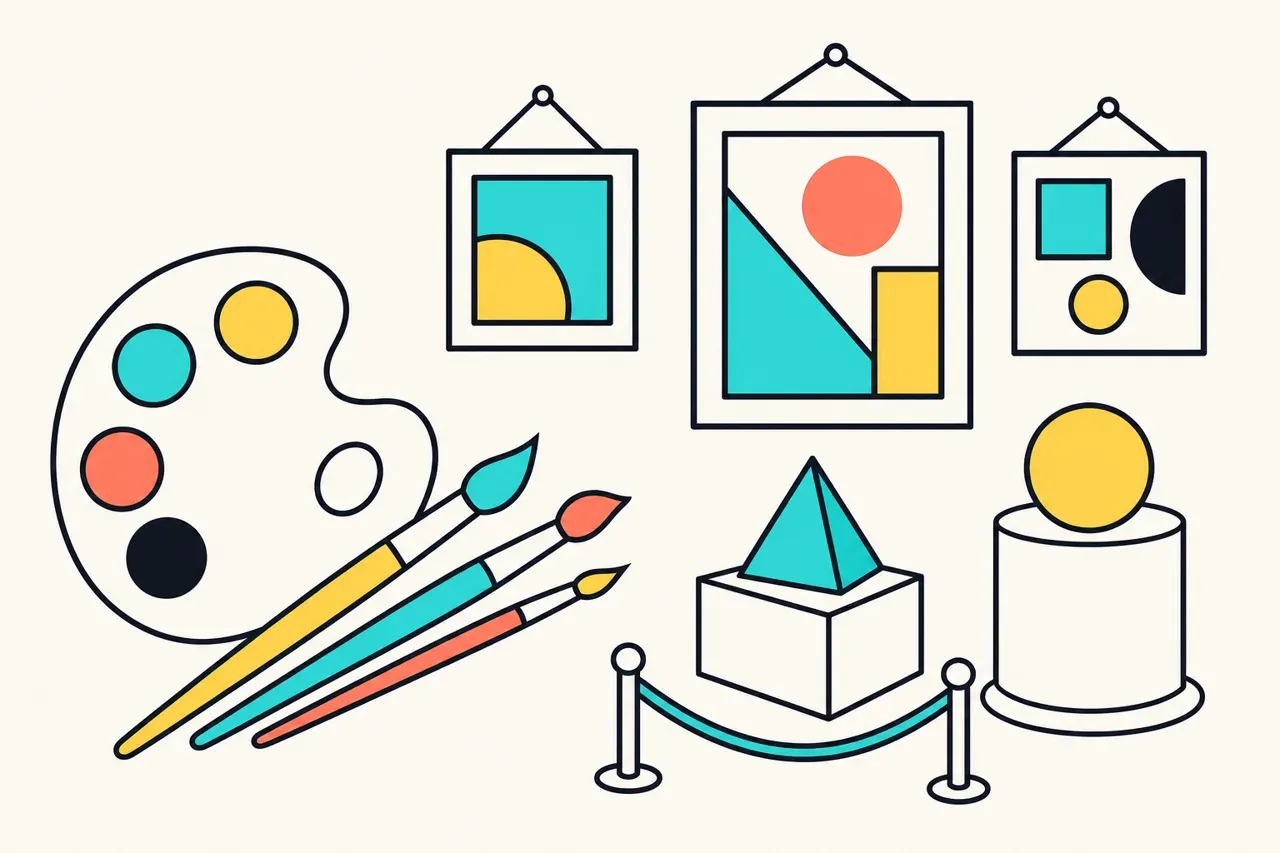 L'œuvre, l'espace et le spectateur : présenter sa production — illustration Mission 6e