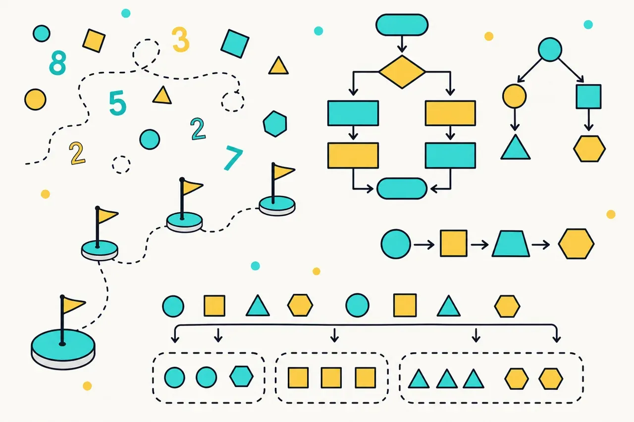 Problèmes préparant à l'utilisation d'algorithmes, illustration Mission 6e