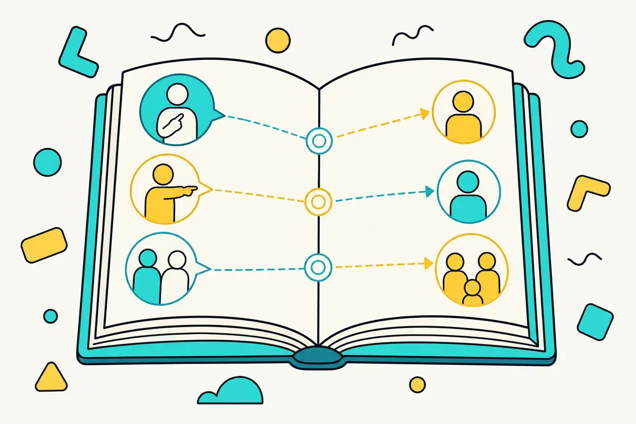 Les pronoms personnels sujets et compléments, illustration Mission 6e