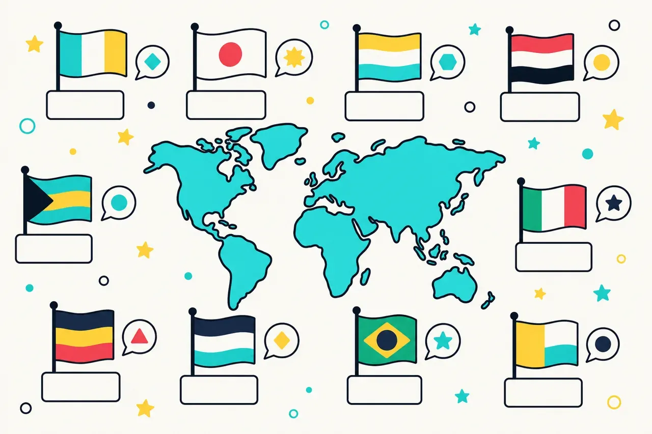 Quiz des drapeaux du monde, illustration Mission 6e