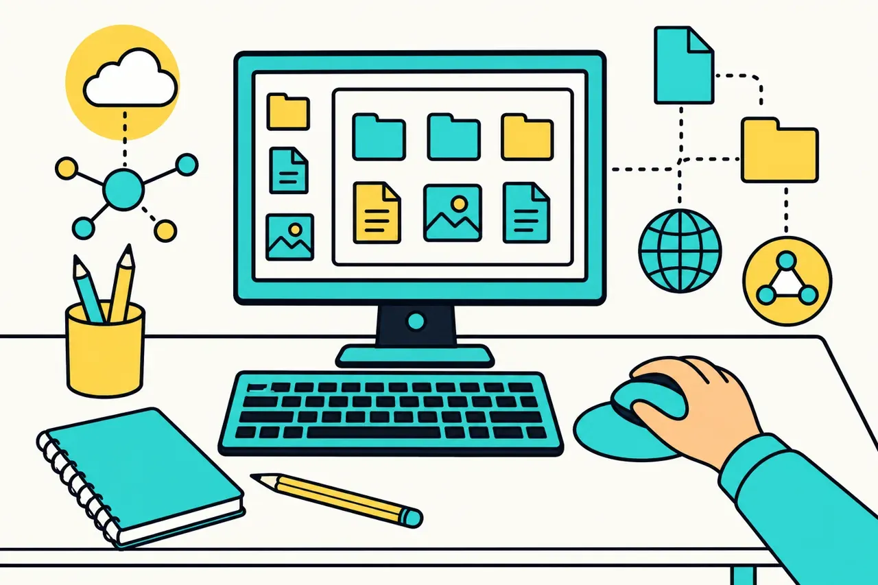 S'approprier un environnement informatique de travail, illustration Mission 6e