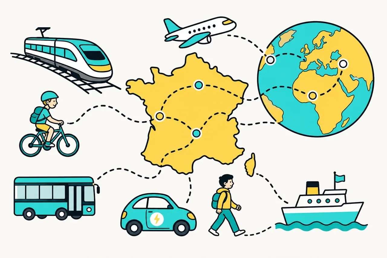 Se déplacer en France et ailleurs, illustration Mission 6e