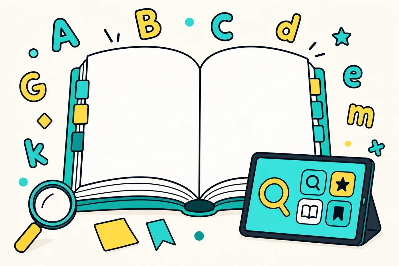 Utiliser le dictionnaire (papier et numérique), illustration Mission 6e