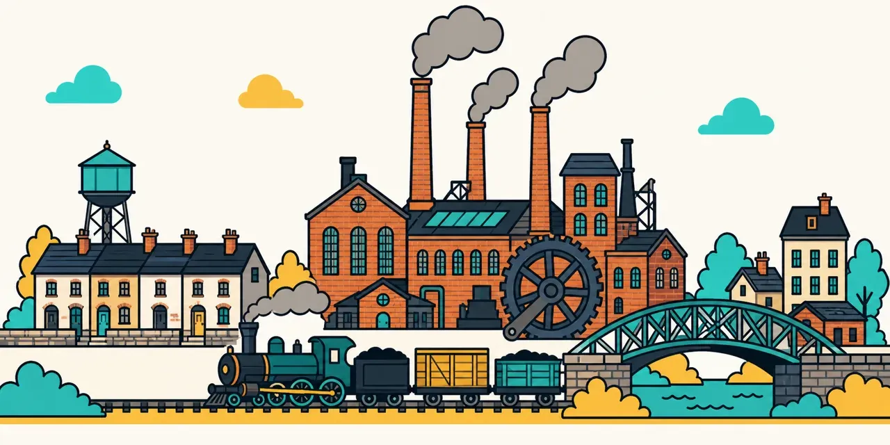 La ville industrielle, illustration Mission 6e