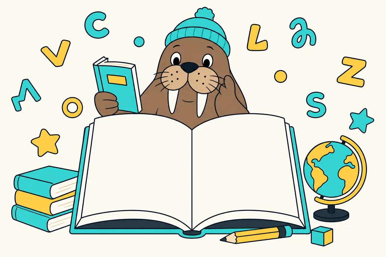 William the Walrus, lecture Level 2, illustration Mission 6e